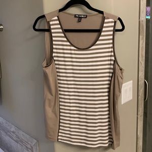 Tan striped tank